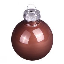 Artikel Mini Weihnachtskugeln Set Glas in Gold & Braun Ø3,5cm 22 Stück - Tischdeko, Baumschmuck, Geschenkanhänger