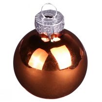 Artikel Mini Weihnachtskugeln Set Glas in Gold & Braun Ø3,5cm 22 Stück - Tischdeko, Baumschmuck, Geschenkanhänger