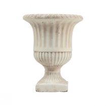 Artikel Mini Pflanzkübel Pokal Beton Deko Blumentopf Antik H16,5cm