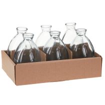 Artikel Minivasen Bauchig Glas Blau 12cm 6er-Set Dekovasen B2B
