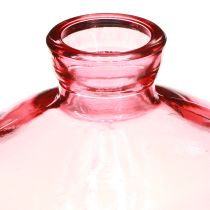 Artikel Minivasen Glas Bauchig Rosa Ø9cm H6cm Tischdeko Vintage 6 St