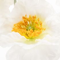 Artikel Kunstblume Mohn Weiß 78cm 3er-Bund Innenbereich