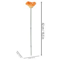 Artikel Keramik-Blumenstecker Mohn – Dekorative Akzente für Garten und Balkon, 42 cm, 4 Stück