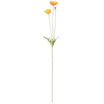 Artikel Mohnblumen Deko Kunstblumenstrauß Orange 78cm - Hochwertige Seidenblumen für Sommerdekoration