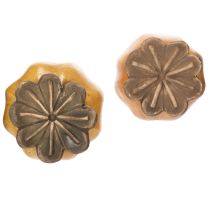 Artikel Gartenstecker Mohnkapsel Set 2 Stück Keramik 60 cm Höhe für Beet und Balkon