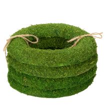 Artikel Mooskranz 20 cm mit Styroporkern, 4er-Set – Ideale Basis für kreative florale Dekorationen