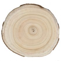 Artikel Baumscheibe Blauglockenbaum Natur Ø30-35cm DIY Holzscheibe Paulownia
