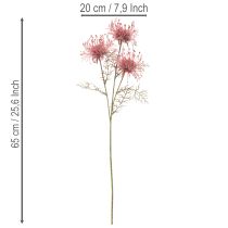 Artikel Kunstblume Protea Nadelkissen Zweig 65cm Rosa-Grün 3er Set