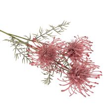Artikel Kunstblume Protea Nadelkissen Zweig 65cm Rosa-Grün 3er Set