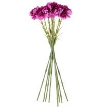 Artikel Nelke Kunstblume zweifarbig 56 cm 8er Bund Kunststoff/Textil