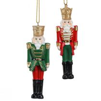 Artikel Nussknacker Weihnachtsanhänger 4er Set Rot Grün Gold Christbaumschmuck H10cm
