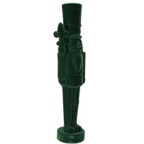 Artikel Nussknacker Figur beflockt Dunkelgrün 77 cm Innenbereich