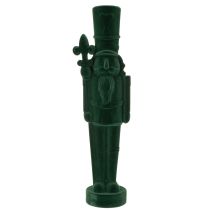 Artikel Nussknacker Figur beflockt Dunkelgrün 77 cm Innenbereich