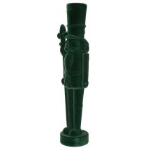 Artikel Nussknacker Figur beflockt Dunkelgrün 77 cm Innenbereich