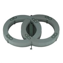 Steckschaum Auto Gesteck Doppel-Ring 55cm x 39cm H6cm 1 St