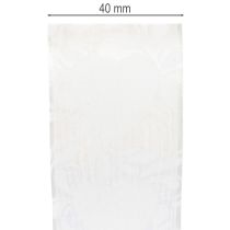 Artikel Organzaband Creme Dekoband Herzen 40mm 15m
