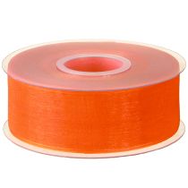 Artikel Organzaband Geschenkband Orange Band Webkante 40mm 50m