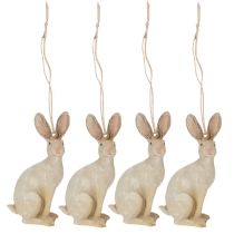 Artikel Osterhase Figur zum Aufhängen Osterdeko Polyresin H9,5cm 4St