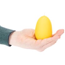 Artikel Osterkerze Ei-Form Gelb 9 cm 20h Brenndauer 6er Pack – Frühlingsdeko