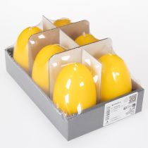Artikel Osterkerze Ei-Form Gelb 9 cm 20h Brenndauer 6er Pack – Frühlingsdeko