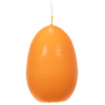 Artikel Set mit 6 Eikerzen in strahlendem Orange für Osterdekoration, 9cm Höhe, 20 Stunden Brenndauer