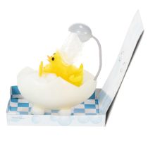 Artikel Dekorationsfigur Chenilleküken in Eierschalen-Badewanne 9cm Innenbereich