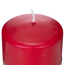 Artikel Kerze Naturwachs Rot 9cm Durchmesser 7cm Raumdekoration