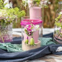PURE Stumpenkerze 90/60 Rosa Deko Kerze nachhaltig Naturwachs Kerzendeko