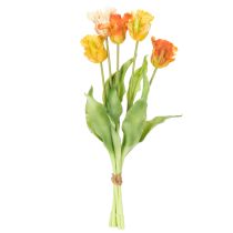 Artikel Künstliche Tulpen Orange 53cm für elegante Tisch- und Wohnraumdekorationen