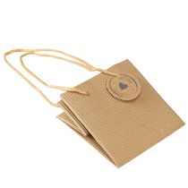 Artikel Papier Blumentopf Pflanztasche Natur mit Folie 10,5cm 10 Stk umweltfreundlich dekorativ