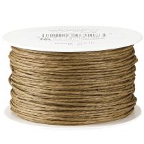 Artikel Papierdraht Basteldraht Draht umwickelt Braun Ø2mm 100m