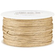 Papierdraht Draht umwickelt Ø2mm 100m Natur