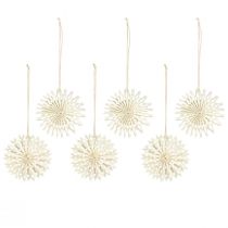 Artikel Papierstern Weiß Christbaumschmuck Hängedeko Ø10cm 6 Stück
