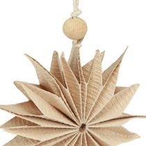 Artikel Papiersterne Weihnachten Dekoration Braun Weiß 12cm 6er Set