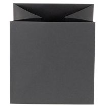 Artikel Papiertüten Übertopf Kürbis Gesicht 10,5cm Schwarz Orange 6 Stück