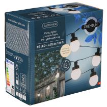 Artikel Partybeleuchtung LED Kugel Lichterkette Warmweiß 735cm für Dekoration