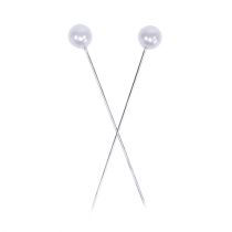 Perlkopfnadeln Weiß Ø8mm L65mm 55St
