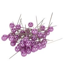 Artikel Perlkopfnadeln Lila Ø10mm 60mm
