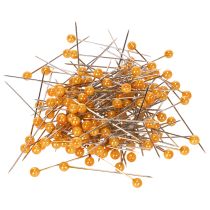 Artikel Perlkopfnadeln Metall Ø4mm L40mm Orange Floristik