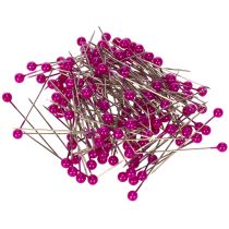 Artikel Perlkopfnadeln Ø 4 mm, 40 mm, Pink, 150 Stück, für Floristik