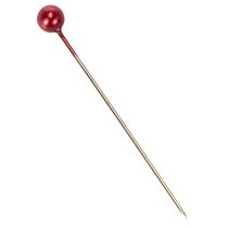 Artikel Perlkopfnadeln Rot Metall Ø4mm 40mm 150 Stück für Floristik und Dekoration