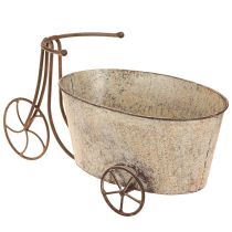 Artikel Pflanzfahrrad Blumentopf Dekoration Rost Grau 34x16x18cm