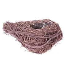 Artikel Schale Herzform Zweige mit Folieneinsatz 14cm 2er-Set für Gestecke