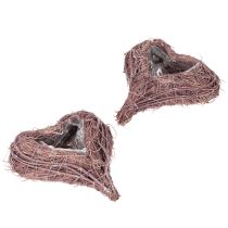 Artikel Dekoherz aus Zweigen mit Pflanzfolie 20 cm Braun 2er Set