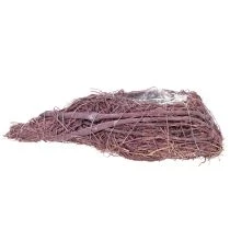 Artikel Pflanzherz aus Rebenmaterial mit Folie, 24 cm, Lila, für Außenbereich