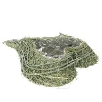 Artikel Herzschale Pflanzgefäß Naturgras mit Folie 38cm Grün