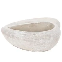 Artikel Pflanzschale Herz Steinguss 17cm Grau