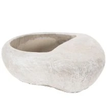 Artikel Pflanzschale Herz Steinguss 17cm Grau