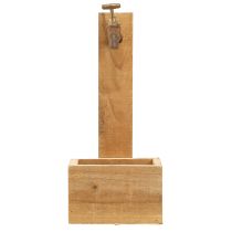 Artikel Pflanzkasten Holz Brunnen Trog Optik Natur Rost Deko