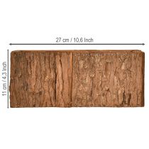 Artikel Pflanzkasten Holz Blumenkasten Pinienrinde 27×10cm Dekoration Natur